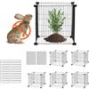 VEVOR Gabbia per Protezione per Piante 5 Pacchetti 38,98 x 38,98cm, Kit di Gabbia per Protezioni per Piante Rete Metallica, Gabbie per Piante da Esterno, Fiori Verdure da Giardino Cortile Orto