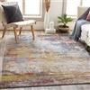 Livabliss Sarasota Tappeto Salotto Moderno Astratto Tappeto Soggiorno, Camera da Letto, Pranzo Moderni Tappeti Effetto Marmo, Morbido e Pelo Corto, Ampio 160x213 cm, Blu, Senape e Ruggine