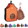 Majestic Ally 1200 D - Borsa per mangiatoia per fieno per cavalli, pecore, rifinitura riflettente, riduce i rifiuti, viene fornita con rete da fieno da 91,4 cm (arancione)