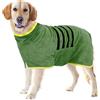 WUFANC Accappatoio Cane in Microfibra - Super Assorbente e Asciugatura Rapida - Asciugamano Cane Chiusura in Cinghie e Fascia Regolabile - Adatto per Cani di Taglia Grande, Media e Piccola