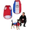 TISCH 1 Pezzo Maglia Cane Mondiali 2026 Francia (Collo 28cm, Torace 40cm, Dorso 30cm) - Trikot Cucciolo Traspirante per Tifosi, Mostra il Tuo Spirito di Squadra con Stile.