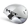 MET - Codatronca Casco ciclismo strada in bianco/argento taglia M (56-58 cm)