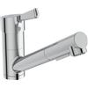 Ideal Standard Ceralife Rubinetto da cucina, Altezza uscita 120 mm - Cromo | Tecnologia BlueStart, tecnologia click per il risparmio idrico, doccetta a 2 funzioni, girevole a 360°