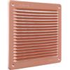 La Ventilazione LAR2323AR Griglia Quadra da Sovrapporre, Alluminio ramato, 228x228 mm