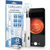 Udivita Otoscopio Pulizia Orecchie Rimozione Cerume con Telecamera 1920p WiFi 3,6mm - UdiGuard Pulitore Orecchie Digitale con 6 Luci LED Animali Adulti Bambini - Compatibile con iPhone iPad Android Bianco