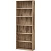 VASAGLE CUSTOS Collezione - Libreria Scaffale a 6 Ripiani, Portaoggetti, Organizzatore con Scomparti, Ripiani Aperti e Regolabili, per Soggiorno, Ufficio, Camera da Letto, Marrone Cammello LBC166T50