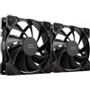 Mars Gaming MF-PWMX2 Nero, Kit 2 Ventole 120 mm, Ultra-silenzioso FDB 12dB, Sistema Antivibrazione, Sistema PWM