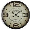 VERSA Antiquites Orologio da Parete Decorativo per Cucina, Soggiorno, Sala da Pranzo o Camera da Letto, Misure (A x L x l) 50 x 13,5 x 50 cm, Metallo, Colore Nero