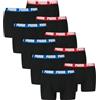 PUMA Herren Boxer Boxershorts Shorts Unterhosen Comfort Stretch 10er Pack, Farbe:Schwarz, Größe:M, Artikel:-008 Black/Blue/Red