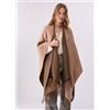 LIU JO SPA 2F6039 PONCHO DOUBLE NEW LOGO LIU JO, CAMMELLO