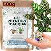 VIRHEA Granuli di gel di ritenzione idrica per piante | Irrigazione automatica durante le vacanze | Interno ed esterno | Sacchetto da 500 g | Adatto per 600 litri di terreno