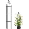 Generico Struttura da arrampicata - Traliccio 120 cm/145 cm | Asta in fibra di vetro, paletti decorativi antiruggine, supporto per piante Monstera, per esterni, interni, rosa, clematide, verdura, frutta, cetri