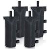 MASTERCANOPY Confezione da 4 sacchi pesi a baldacchino, 54,4 kg, nero | Sacchi di sabbia durevoli senza sabbia. Set di 4 ancoraggi per tettoie, gazebo, tende per terrazza, campeggio