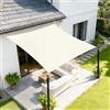 Sunnylaxx Tenda a Vela Rettangolare per Giardino-3x5m,Crema-420D Oxford Vela Ombreggiante