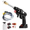 Generico Idropulitrice portatile con 2 batterie Idropulitrice ad alta pressione a batteria per il lavaggio di auto Pulizia di pavimenti 42v 8000Mah