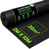 Green Thumbz Telo Pacciamante 2m x 10m - Geotessile Antierbacce per Giardino 50g/m², Resistente agli Strappi, Permeabile all'Acqua e Resistente ai Raggi UV