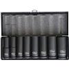 Corona Tools Avvitatore a percussione di noci 1/2 Set 13 - 24 mm 8 pezzi - Set di chiavi a bussola lunga 78 mm
