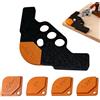 Genérico Set di guide per fresatura angoli, 5 pezzi, elevata durezza, posizionamento | Stencil per frese ad angoli arrotondati per fai da te in legno e finitura bordi mobili falegnameria