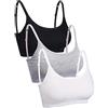 Blulu Mini Reggiseno Senza Fili Imbottito con Spalline Regolabili per Donne e Ragazze
