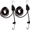 Toyvian Cinghia a Cricchetto per Kayak 2 Pezzi 136kg in Nylon | Acciaio Inox e Plastica, Lunghezza Regolabile, per Canoe e Barche, Nero