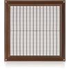 ABOUT VENT 250x250mm Griglia Ventilazione in Plastica ABS Marrone con Zanzariera - Griglie Aerazione Rettangolari