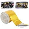 Dulynva 10Mx5cm Nastro Isolante Termico Golden Nastro Adesivo Alluminio Manicotto Dello Scudo Termico del Tubo di Scarico Nastro Adesivo Riflettente Scudo Termico per Collettori di Scarico Moto e Auto