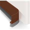 xiaowanwan 2 Pezzi Paraspifferi Sottoporta Spazzola,100cm Guarnizione Sottoporta Adesiva,Paraspifferi Porte per Antivento Isolamento Termico (Marrone)