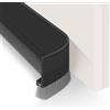 xiaowanwan 2 Pezzi Paraspifferi Sottoporta Spazzola,100cm Guarnizione Sottoporta Adesiva,Paraspifferi Porte per Antivento Isolamento Termico (Nero)
