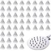 Lguaquanx 100 Pezzi Ugelli per Soffione Doccia, Ugelli Silicone Beccuccio Universale, Parti Di Riparazione Per Soffione Doccia, Ricambio Soffione per riparare la testa della pioggia in acciaio inox per 4 mm