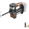 WORX WX092L.9 20V 2.0Ah Gonfiatore senza fili 2 in 1, max. 10 bar, display digitale della pressione, solo strumento nudo