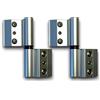 Sivenci 2 Pezzi Cerniere in Alluminio Anodizzato Argento per Profilo Convenzionale 40×20 mm | Per Porte e Finestre Battenti | Non Compatibile con Serie Europea | Apertura Interna Sinistra | Argento