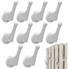 Generic Set di 10 ganci multifunzionali per asciugamani, ganci per termosifoni per accappatoi, bagno, bagno, gabinetto, ristorante, ristorante, appartamento, borsa, abbigliamento, cappello, cibo