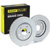 RIDEX PLUS 82B0900P 2x Disco freno Anteriore senza viti/bulloni Compatibilità con FIAT Freemont 345