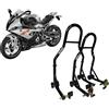 WinNet Coppia 2 cavalletti con piastre a L alzamoto alza moto per alzare sollevare le ruote anteriore e posteriore compatibili con BMW 1000 RR S o M di tutti gli anni e versioni