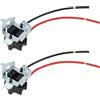 Briny River 2 Pezzi Di Base Per Lampadina Alogena H7 Per Auto Adattatore Per Cablaggio Adatto Per Lampadine Alogene HID LED H7 (lunghezza Linea 18 Cm)