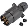 ETUKER Spina Rimorchio 7Poli, 12V Impermeabile CE 7pin Trailer Plug Connettori per Caravan RV