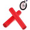 E-riding 72 pezzi di copriraggi per moto - Coprispacchi universali per ruote da cross e Pit Bike per cerchi da 8-21, adatti per moto da cross, sedie a rotelle - Rosso