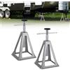 JOIEYOU Cavalletti di Supporto, Cavalletti in Alluminio per Auto, Cavalletti per Cric con capacità di Carico 1T, Supporti per Rimorchi, Supporti di Sostegno 285-430mm per Caravan, 2 Pezzi
