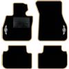 QUEMAR Tappetini Auto per MINI Countryman F60, Bordo Beige, 2 Ricami | 2017-2024 / anche Hybrid / Kit Tappeti Moquette e Gomma su Misura / Set 2 Anteriori + 2 Post./ Ricami e Colori Personalizzati