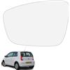 Ruolin Vetro Specchietto Retrovisore Sinistro, Vetro Specchio Retrovisore Esterno Auto Compatibile con VW UP, Compatibile con Skoda Citigo Fabia Rapid