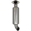 zolink Silenziatore per trattore agricolo trattorino tagliaerba tubo di scappamento scarico diretto diesel marmitta silenziatore generatore diesel tubo scarico fumi，Larghezza87mm ID39-40mm