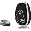 TOOMUME Cover Chiave Auto per Renault Twingo 2 Clio 3 Kangoo Modus Trafic | Silicone Morbido, Antiurto, Anticaduta, Antigraffio, Custodia Protettiva Chiave per Dacia Sandero Duster Logan, 3 Tasti