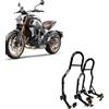 WinNet Cavalletti moto alzamoto alza ruota coppia anteriore e posteriore per alzare davanti e dietro cfmoto CF MOTO HERITAGE 700 CL X CL-X CLX ruote gomme avaantreno e retrotreno