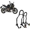 WinNet COPPIA 2 cavalletti alzamoto alza moto compatibili con Honda CB 650 CB650 DI TUTTI GLI ANNI per alzare sollevare la ruota posteriore e anteriore gomme retrotreno avantreno