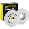 RIDEX PLUS 82B0283P 2x Disco freno Anteriore con bulloni/viti Compatibilità con RENAULT Clio 4 Hatchback BH