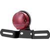 YnGia Fanale Posteriore Moto 12V Rotondo Luce Stop Porta Piastra Moto Integrato Universale Vintage Luce Stop per Bobber Chopper Scooter Custom Cafe