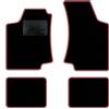 QUEMAR Tappetini Auto per Golf III 1991-1997, Bordo Fucsia, 0 Ricami | Kit Tappeti Moquette e Gomma su Misura / Set 2 Anteriori + 2 Posteriori / Ricami e Colori Personalizzati / Antiscivolo