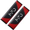 Generic 2 Pezzi Copri Cintura Di Sicurezza Auto Per Alfa Romeo Mito Junior GTV 4C 6 1979-2026 Cuscinetto Morbido Per Imbracatura Protezione Spalla Tracolla Morbida Traspirante
