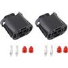 OTOTEC 2 Connettori Per Fari Fendinebbia H8 H11 Con Terminali E Guarnizioni 6907388 Compatibili Con BMW F20 F21 F22 F30 F31 F32 F33