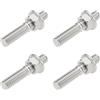 OTOTEC 4 Set Di Dadi Di Fissaggio Per Prigionieri Di Scarico BC22976 Compatibile Con Har-ley Compatibile Con Softail Compatibile Con Dyna